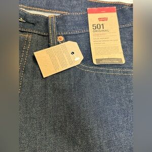 Levi's 501 Original Straight Leg Jeans - Dark Blue